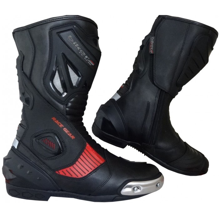 RED & BLACK HIGH TECH MENS MOTORBIKE BOOTS