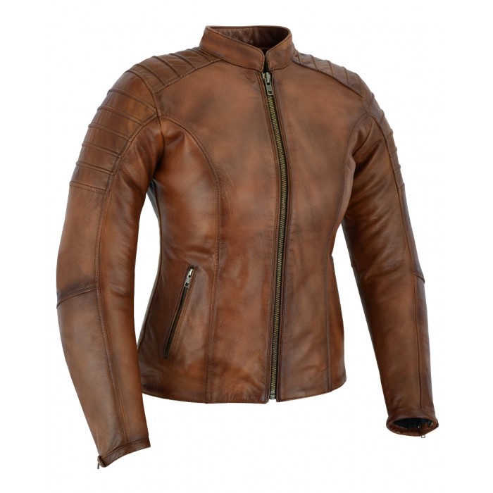 BRWON TANNED LEATHER JACKET