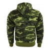 MENS MOTORBIKE GREEN CAMO HOODIE