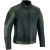 BLACK / GREEN LEATHER JACKET