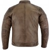 BROWN DISTRESSED LEATHER JACKET