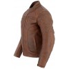 BROWN TANNED LEATHER JACKET