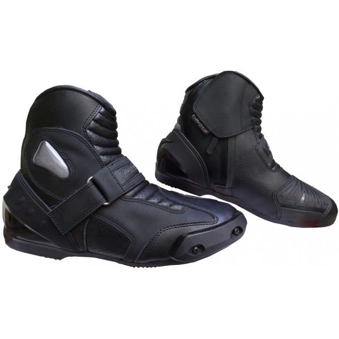 REAL LEATHER HIGH TECH MENS MOTORBIKE BOOTS